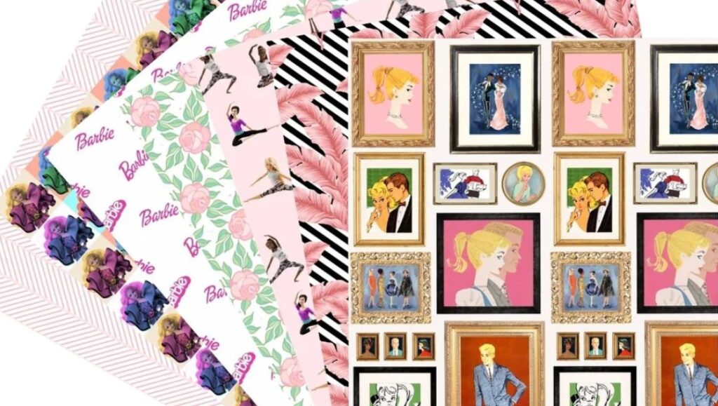 Barbie DIY mini wallpaper kit