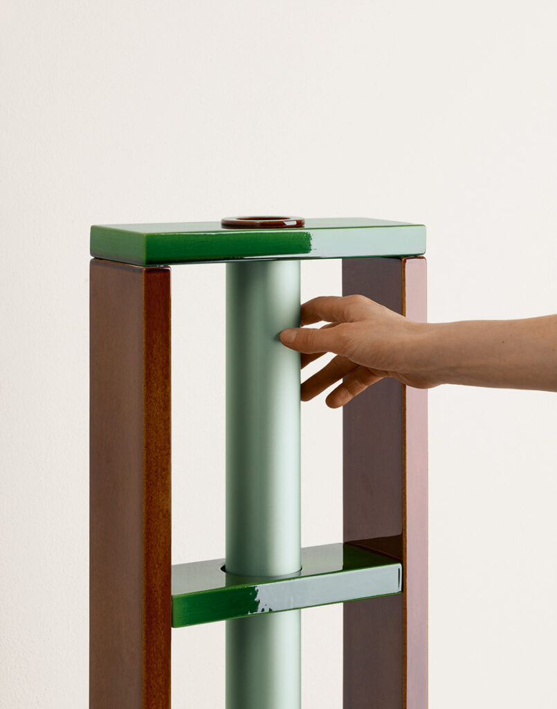 Ronan Bouroullec Camino vase detail with hand