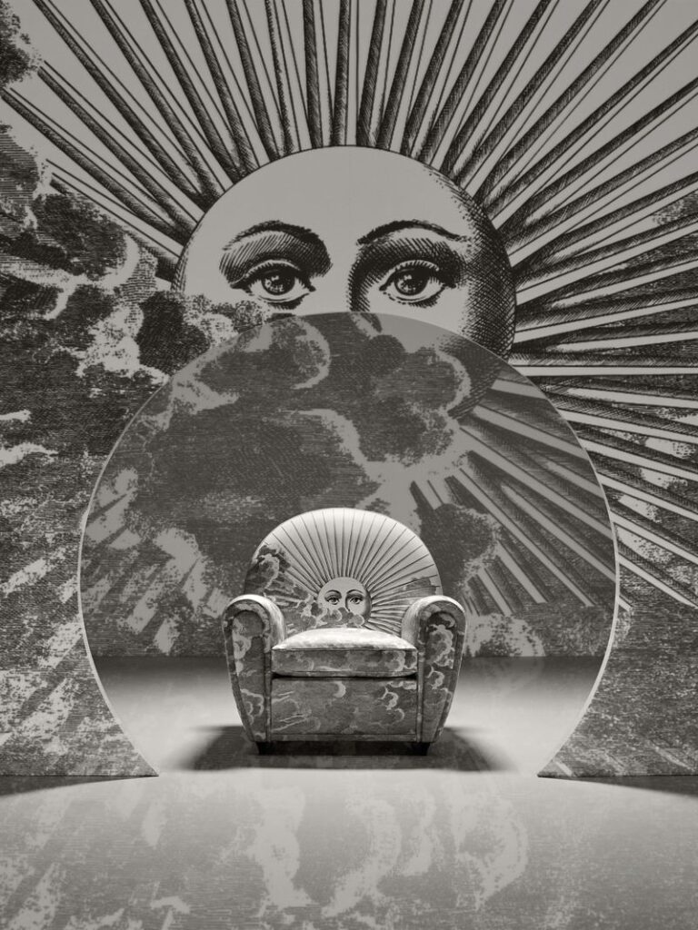 Fornasetti x Poltrona Frau chair