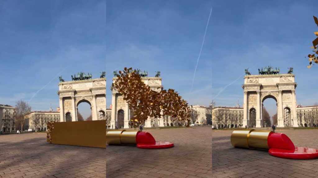 Kiss Me installation at Salone