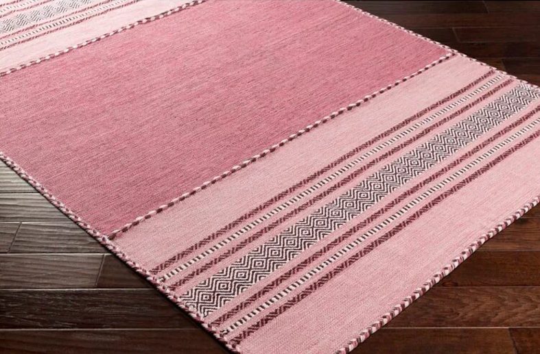 pink kilim rug