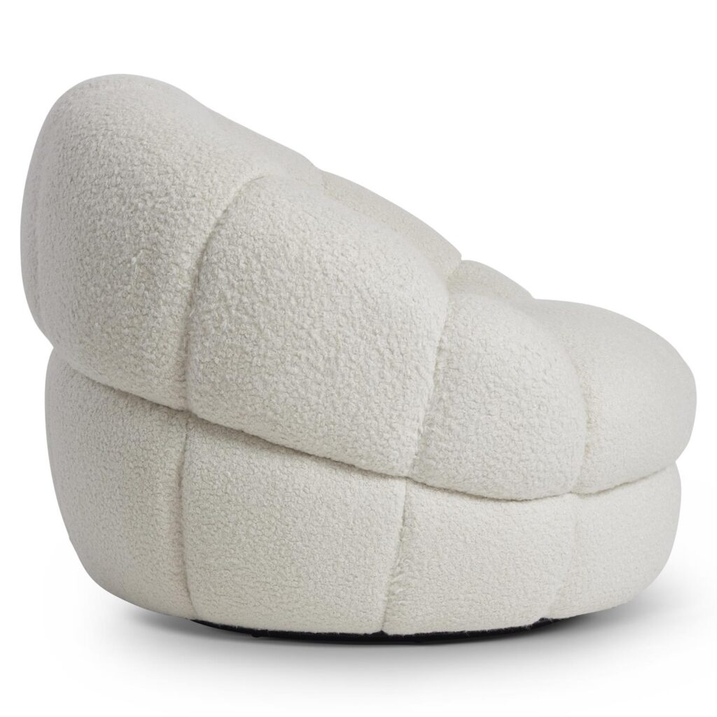 Side view of Coco Fabric Swivel Chair from Bernhardt Hospitality