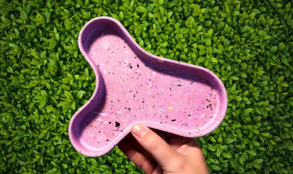 pink Jesmonite Tray