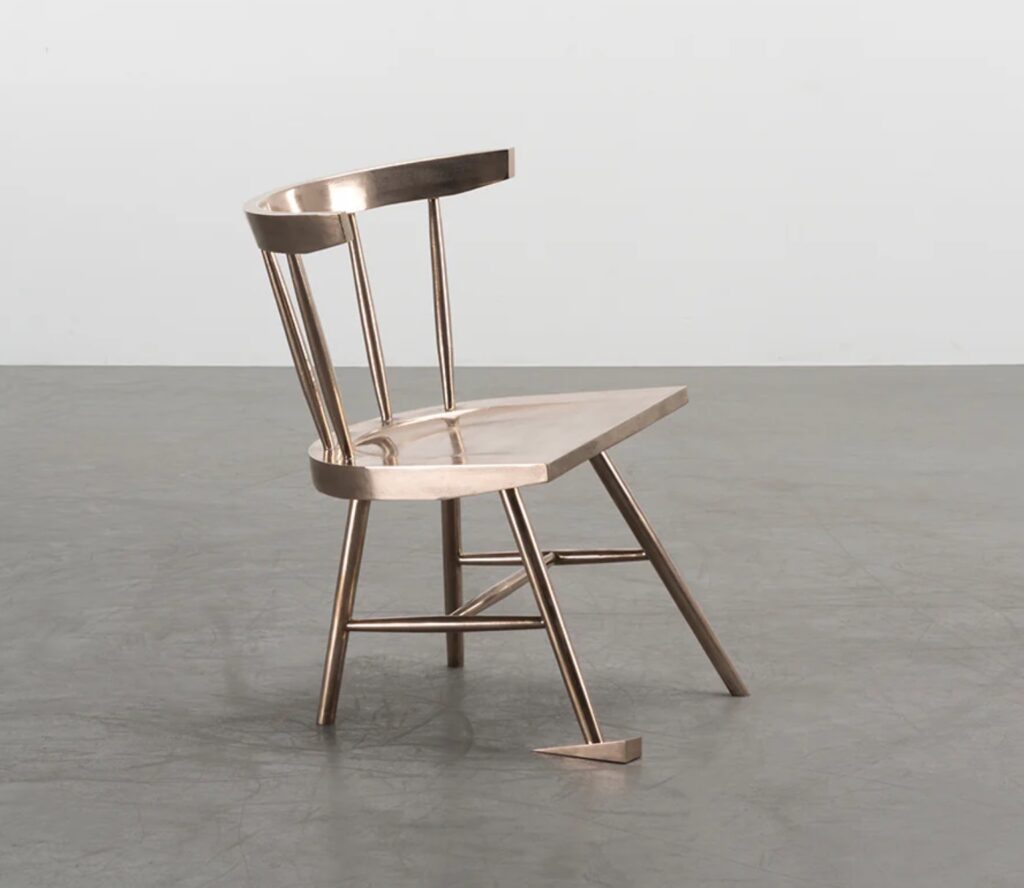 Side view of Alaska Chair at Design Miami.LA