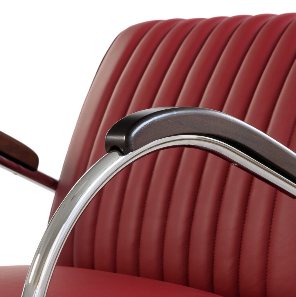 Upholstery detail, red