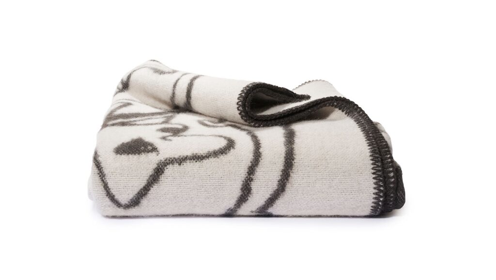 folded rug