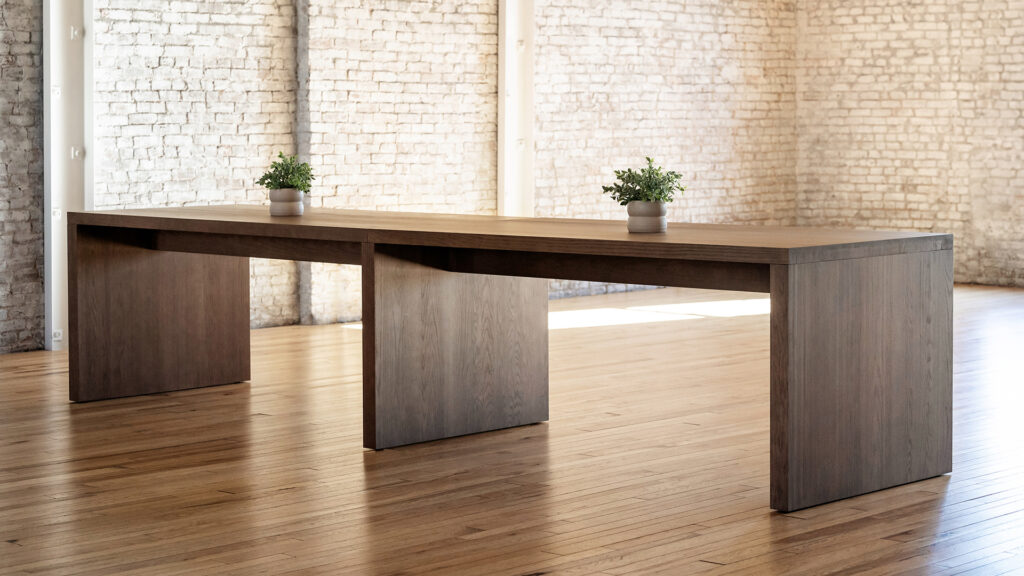 Long and wide in dark oak