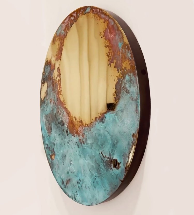 Verdigris Patina Mirror