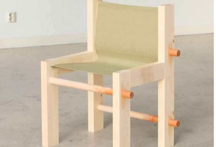Materials in Tension chair side view