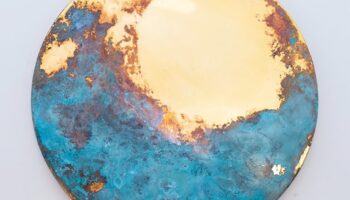 NYCxDesign 2024: Verdigris Patina Mirror by Teruko Kushi
