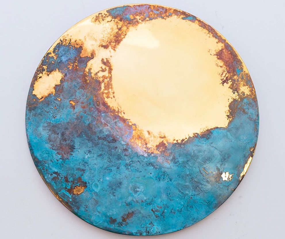 NYCxDesign 2024: Verdigris Patina Mirror by Teruko Kushi NYCxDesign 2024: Verdigris Patina Mirror by Teruko Kushi