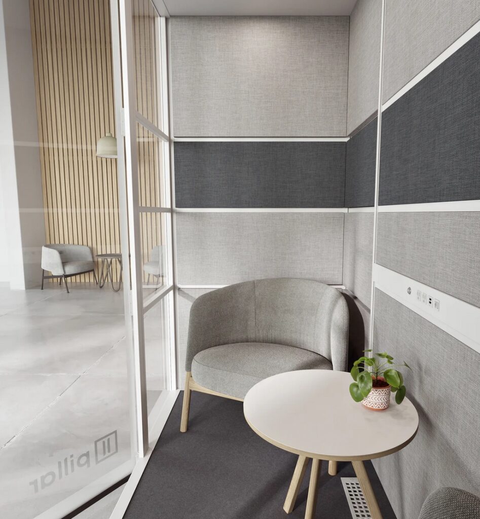 dual booth interior