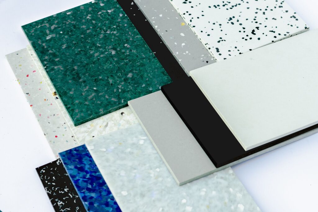 Multiple samples of Polygood in various colors