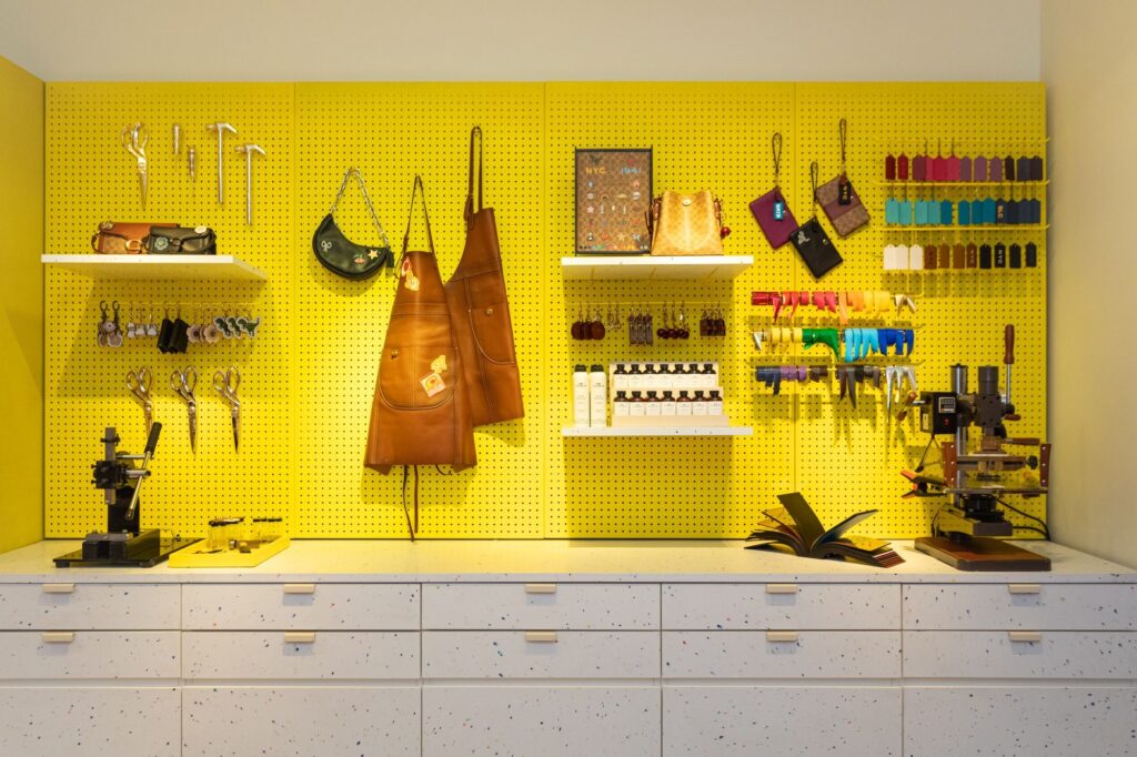 As cabinetry in workshop
