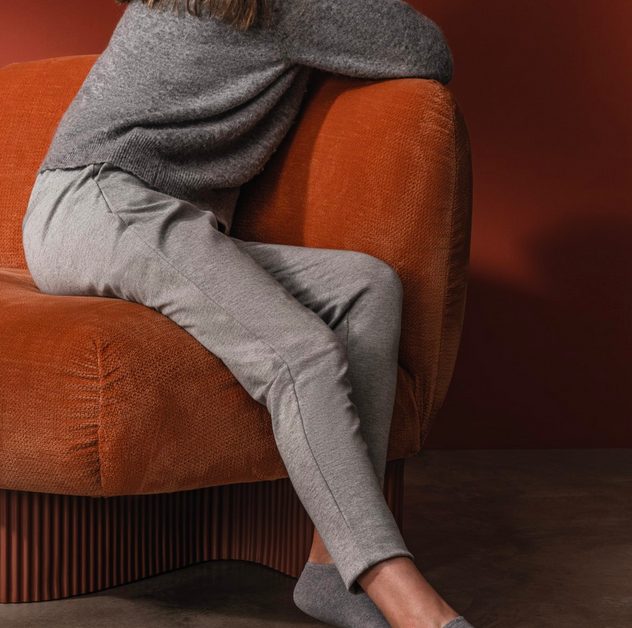 Woman sitting on Bolete Lounge BIO