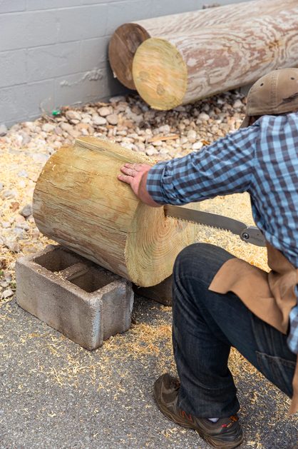 Shaping the wood
