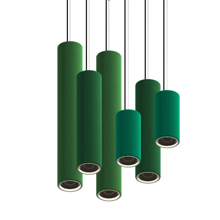 Stalik detail vibrant green