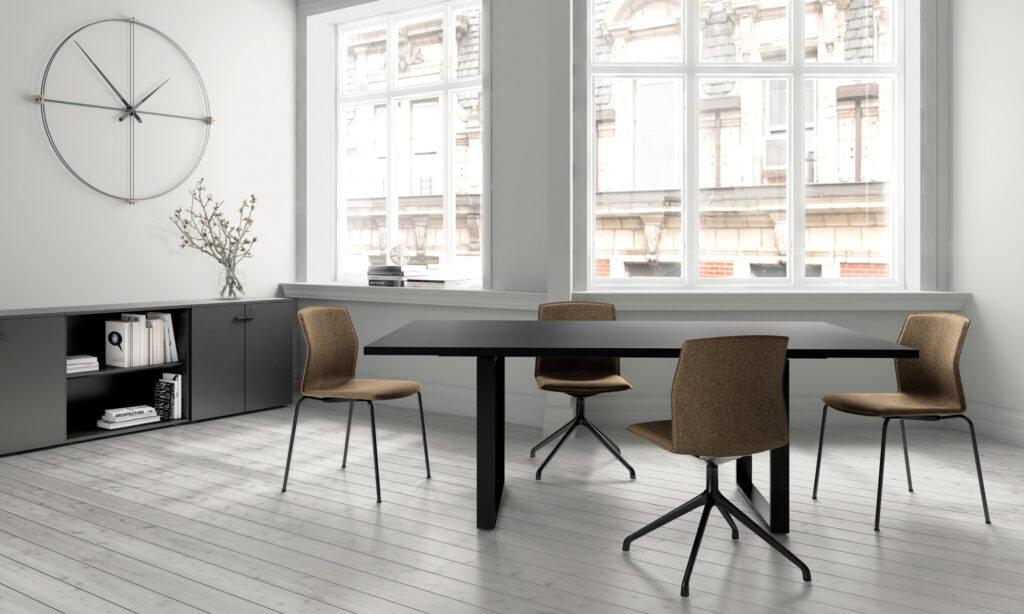 Source Celebrate chair four star and four-point versions with light brown upholstery