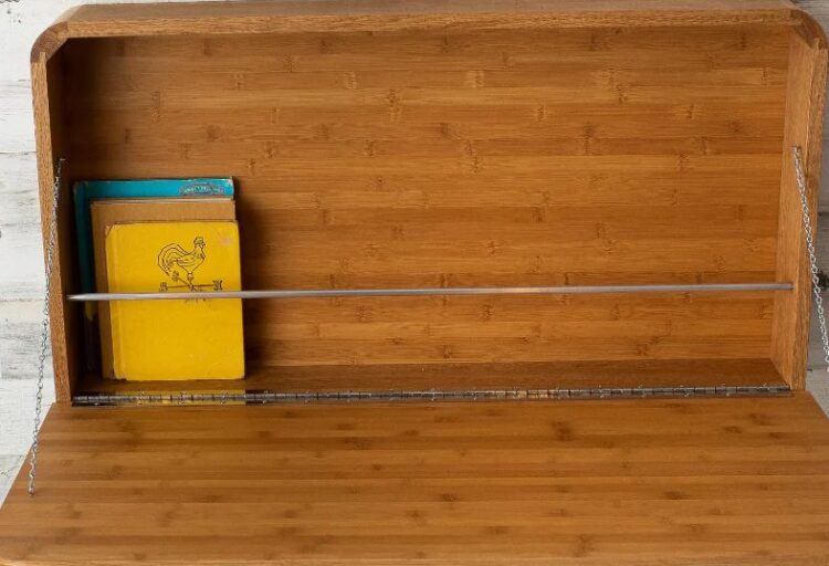 Bamboo wall desk