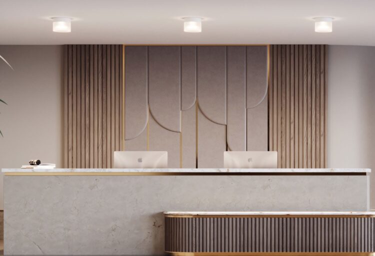 Tangram - Cut in reception area