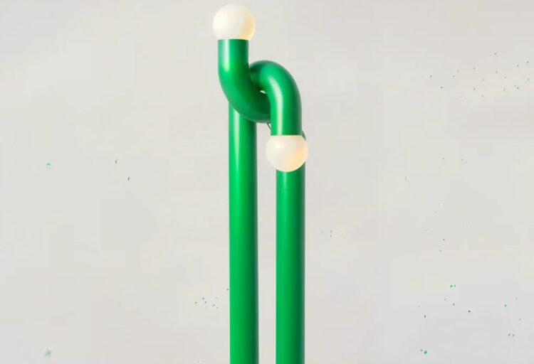Him Green Lamp detail