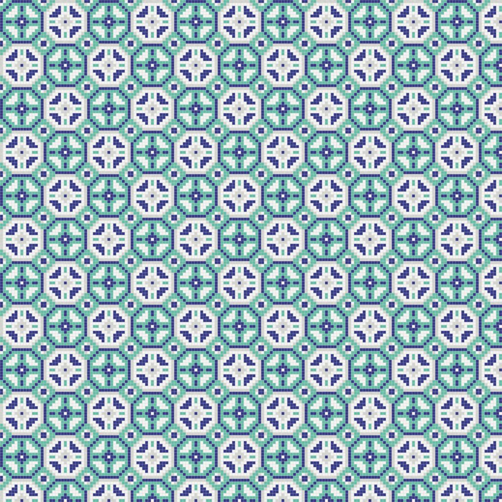 Pueblo mosaic tile