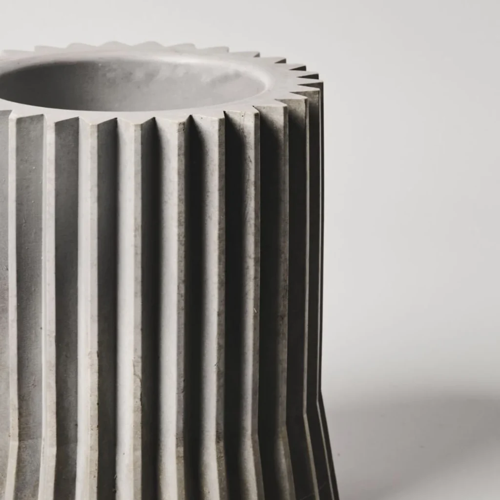 Concrete Toothbrush Holder macro shot