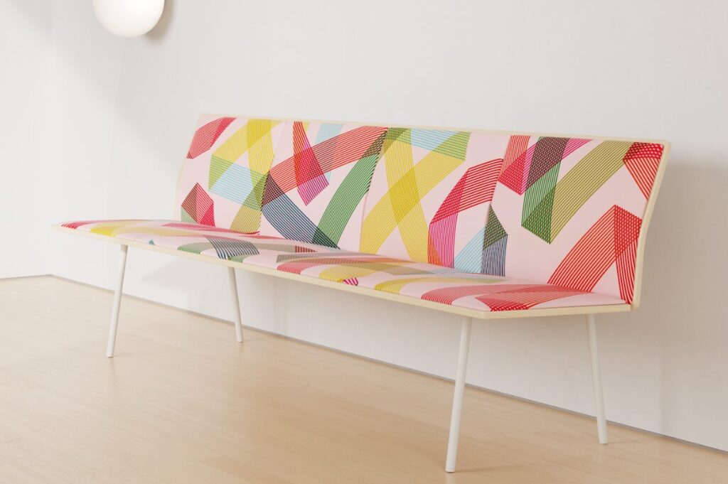 bench in Ribbon fabric