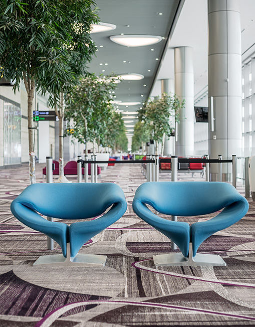 Ribbon Chair at an airport