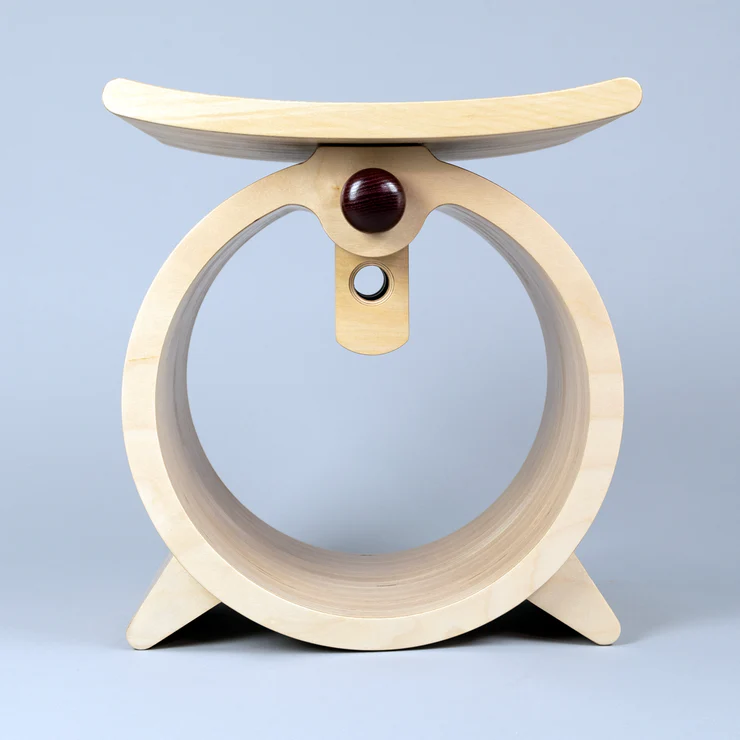 Ashanti Stool in Natural finish by Jomo Tariku