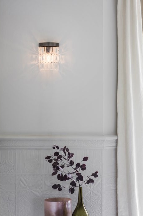 Crystal Crescent Wall Light