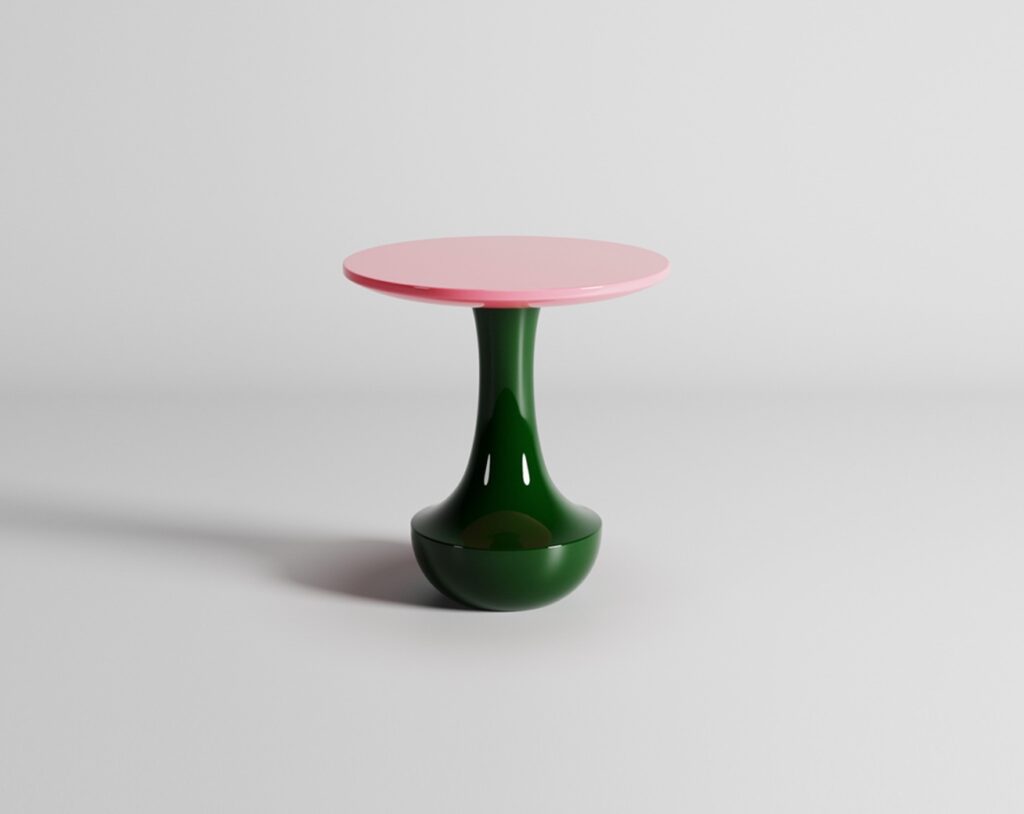 Wanderlust Table Green with Pink