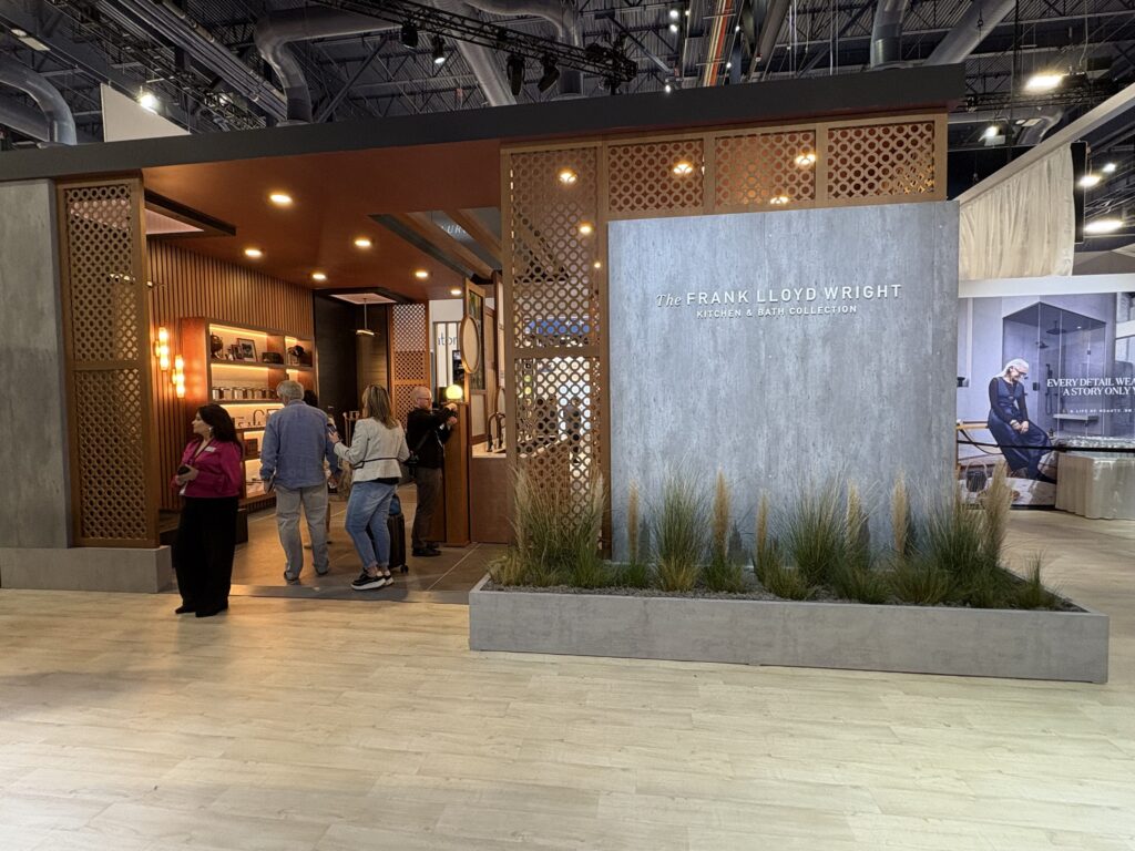 Brizo booth with Frank Lloyd collection
