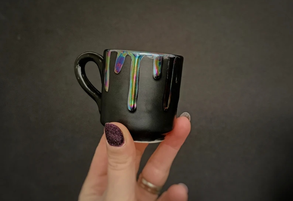 Oil Slick espresso cup