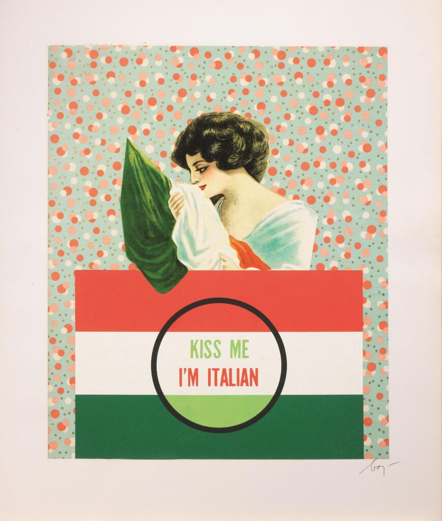 Kiss Me, I'm Italian by Enrico Baj