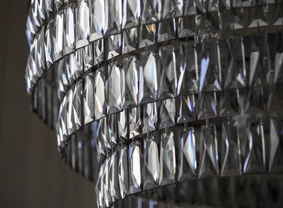 Smoke Crystal Chandelier