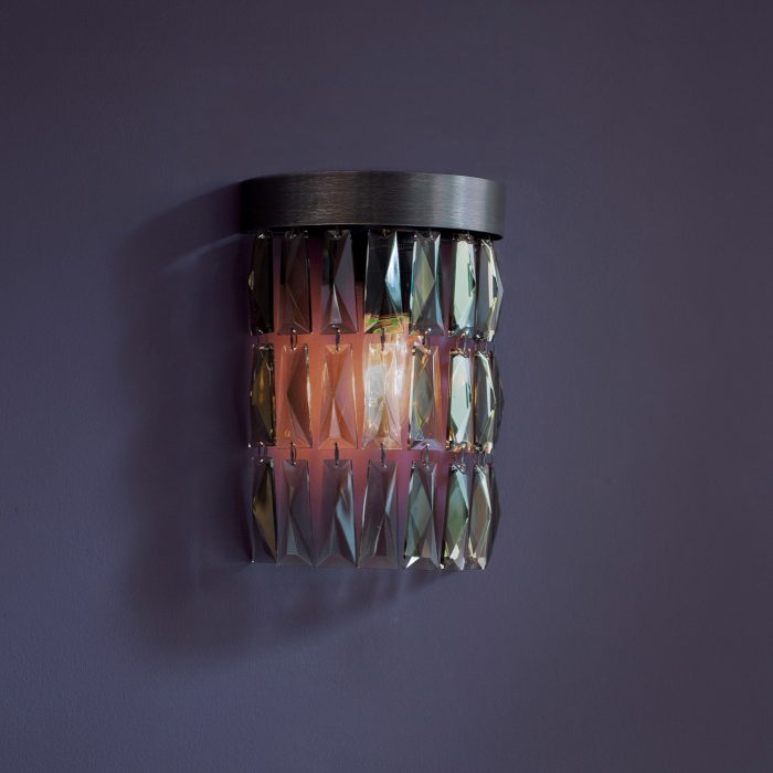 Mini Smoke Crescent Wall Light
