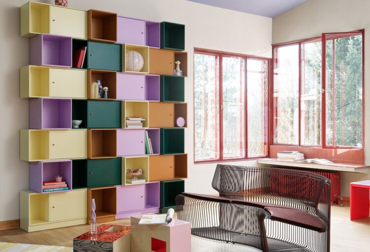 Montana Furniture wall storage in multiple colors