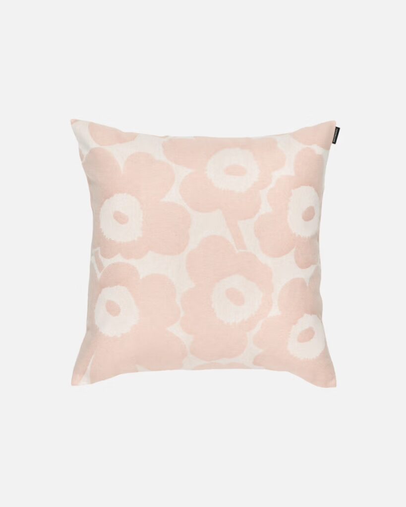 Unikko pale pink pillow