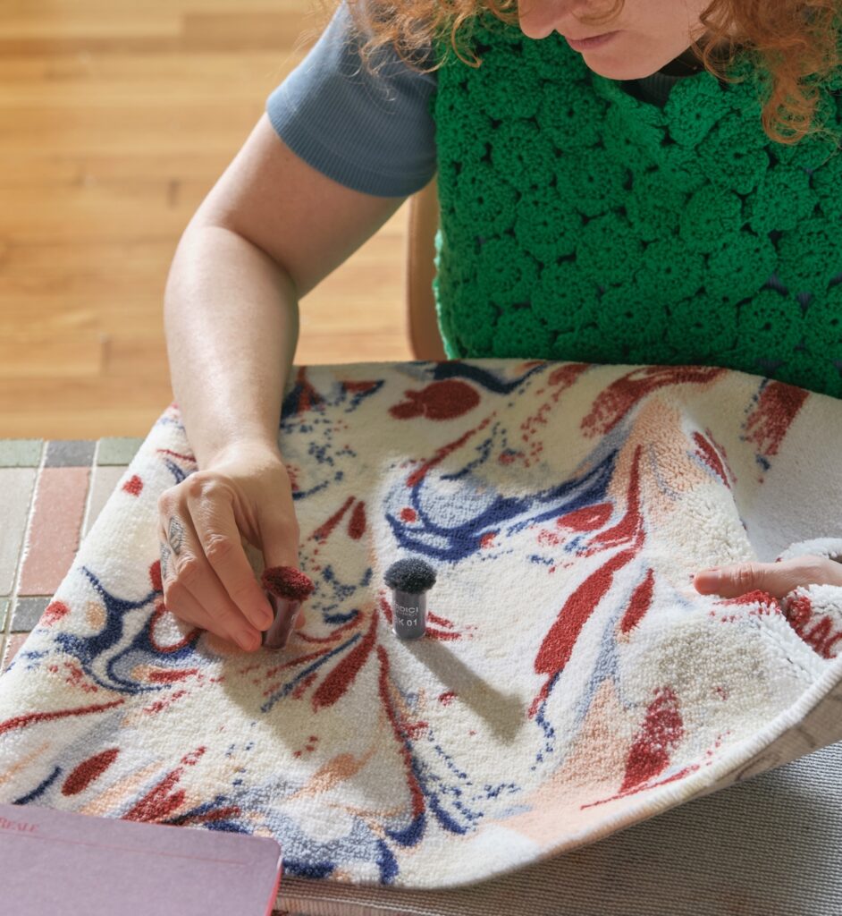 Madame process of converting to textile