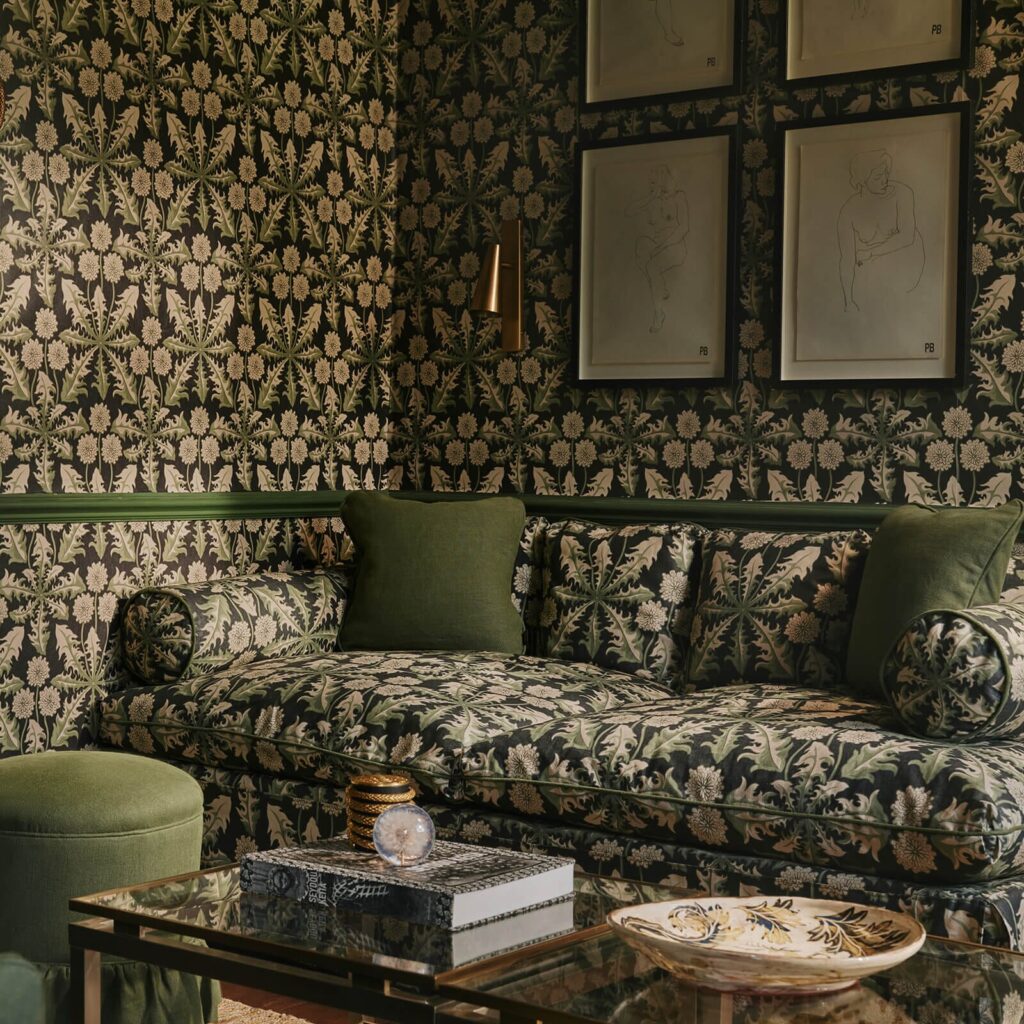 Taraxa wallpaper and fabric