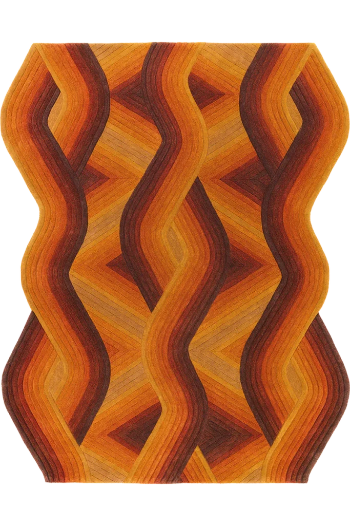 Flow Ochre area rug