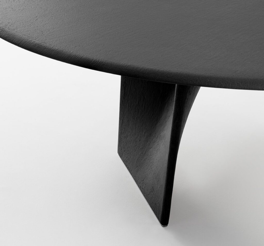 Leg detail in black terrae
