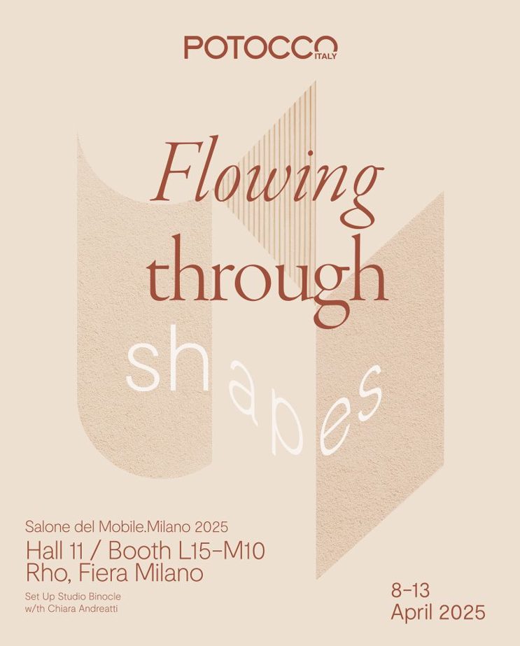 Flowing Through Shapes Exhibit poster