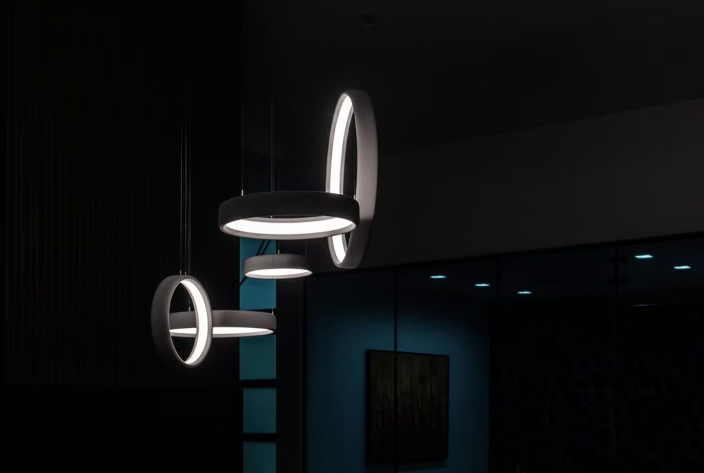 Rind pendants in gray