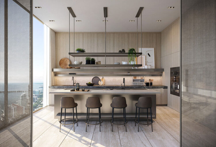 Arclinea kitchen at 1428 Brickell