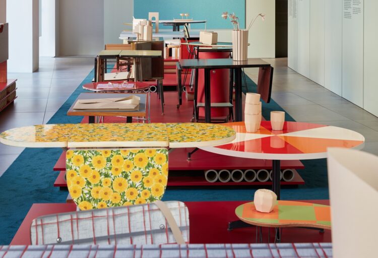 Various tables and desks