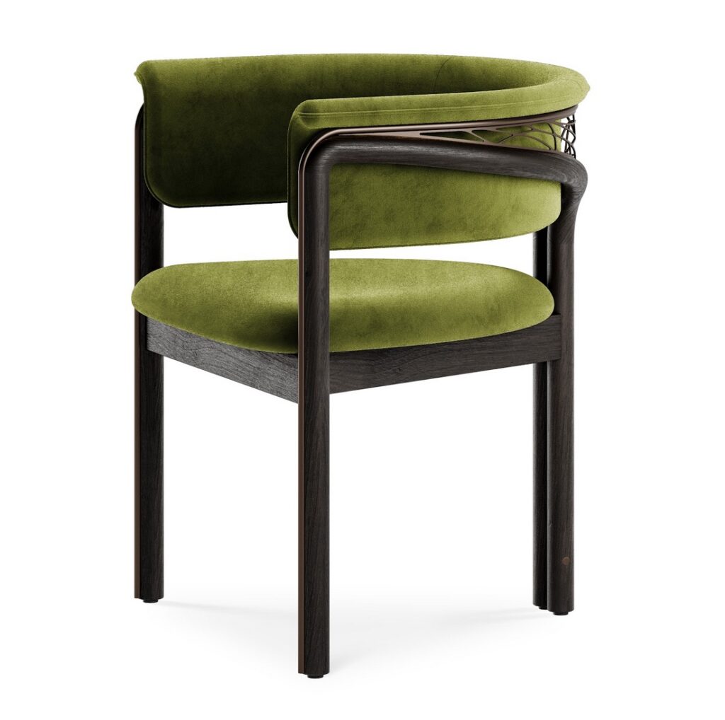 Volita cutout with green cushion