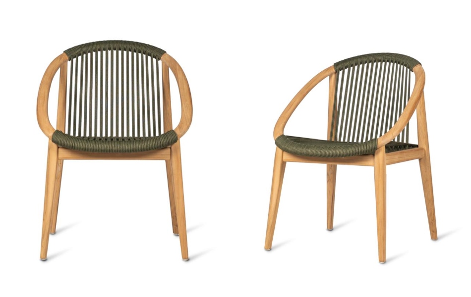Frida Dining Chair in dark green