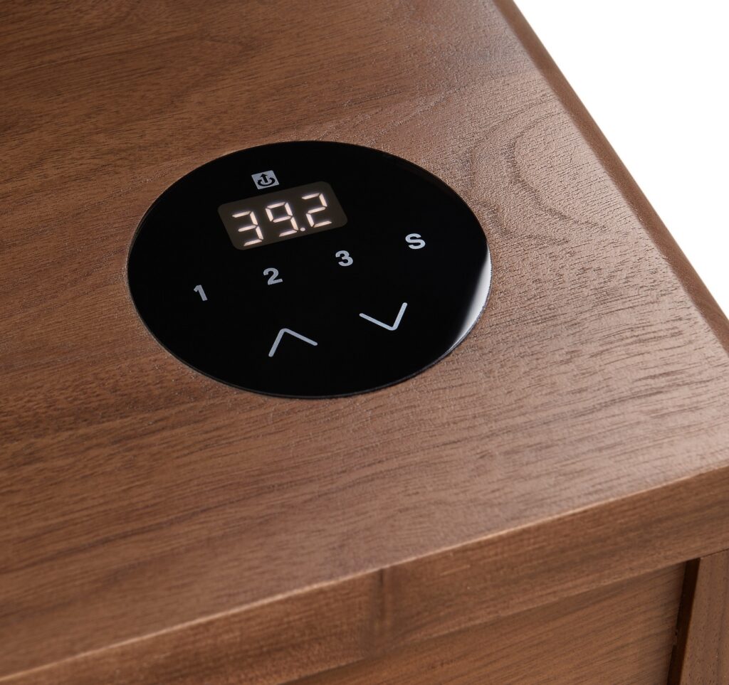 Close-up of console